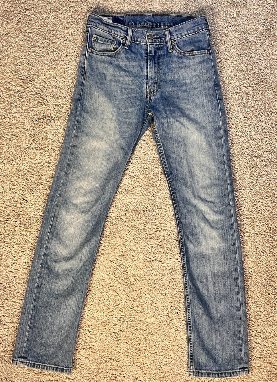 Vtg Levi Strauss & Co 513 Jeans Mens 29x32 Blue Denim Stretch Slim Fit Straight